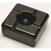 Tablecraft Black Melamine Windproof Ashtray