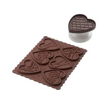 silikomart fiji love cookie set mould